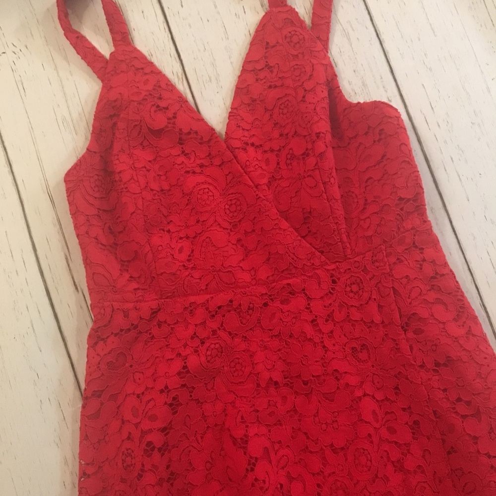 Red Laced Dress